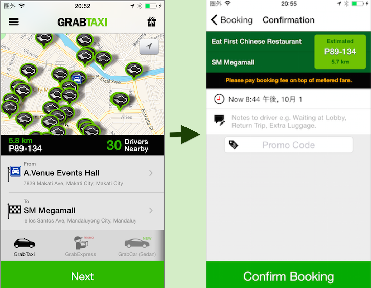 GRAB TAXI HOW TO USE